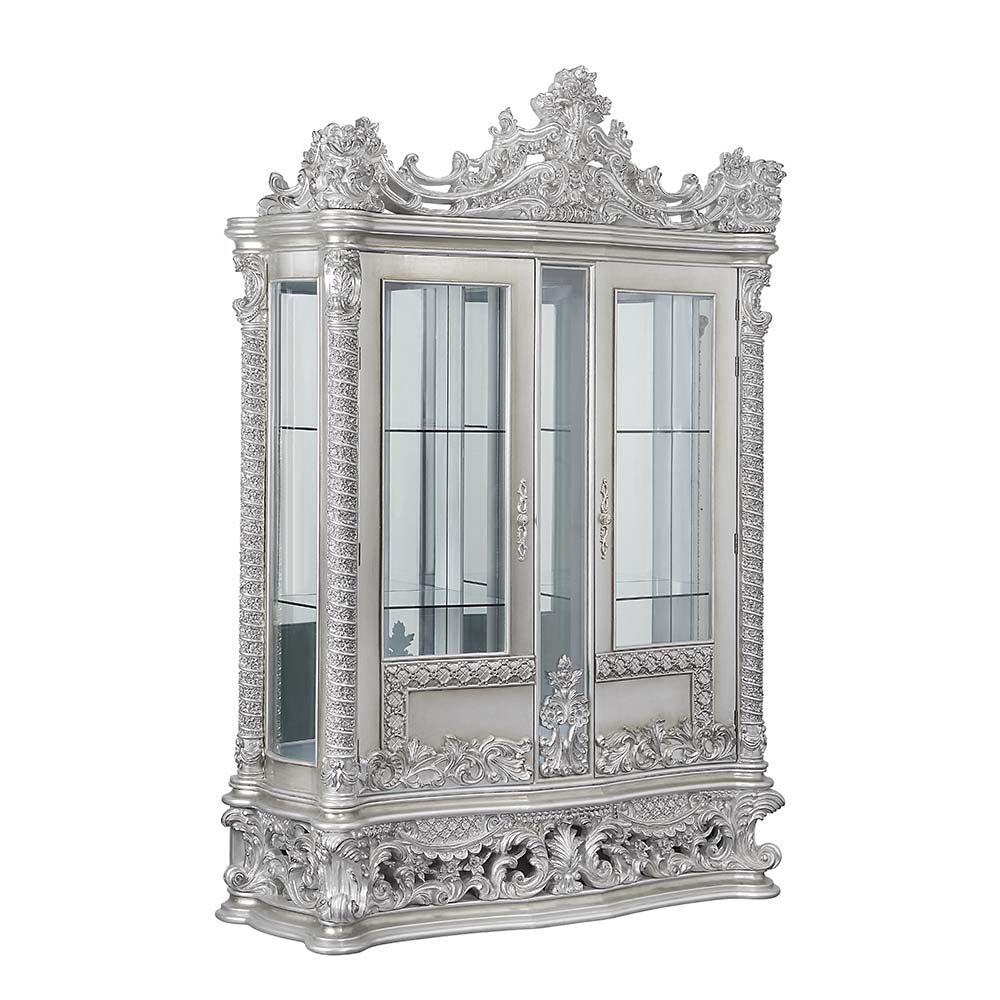 ACME Valkyrie Curio Cabinet – front view – Lusso Furniture Miami