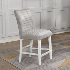 ACME Elizaveta Counter Height Chair 2 Piece Set – front view – Lusso Furniture Miami