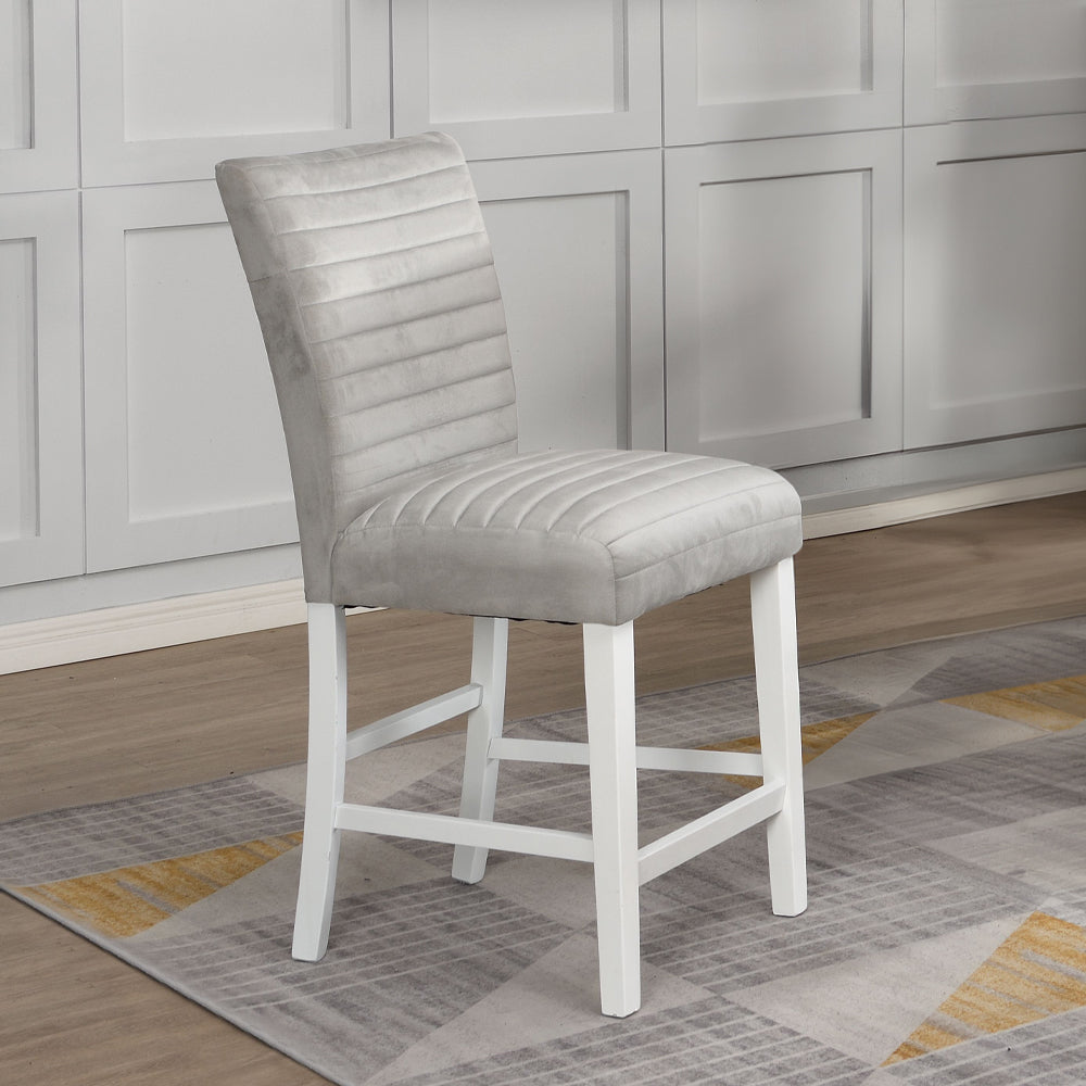 ACME Elizaveta Counter Height Chair 2 Piece Set – front view – Lusso Furniture Miami