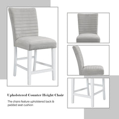ACME Elizaveta Counter Height Chair 2 Piece Set – finish detail – Lusso Furniture Miami