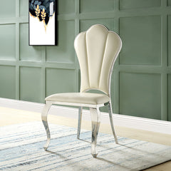 ACME Cyrene Side Chair Set of 2 – front view – Lusso Furniture Miami