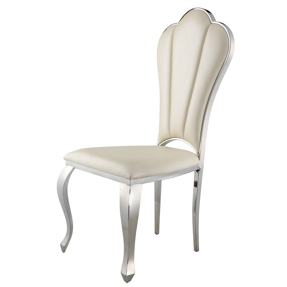 ACME Cyrene Side Chair Set of 2 – angle view – Lusso Furniture Miami