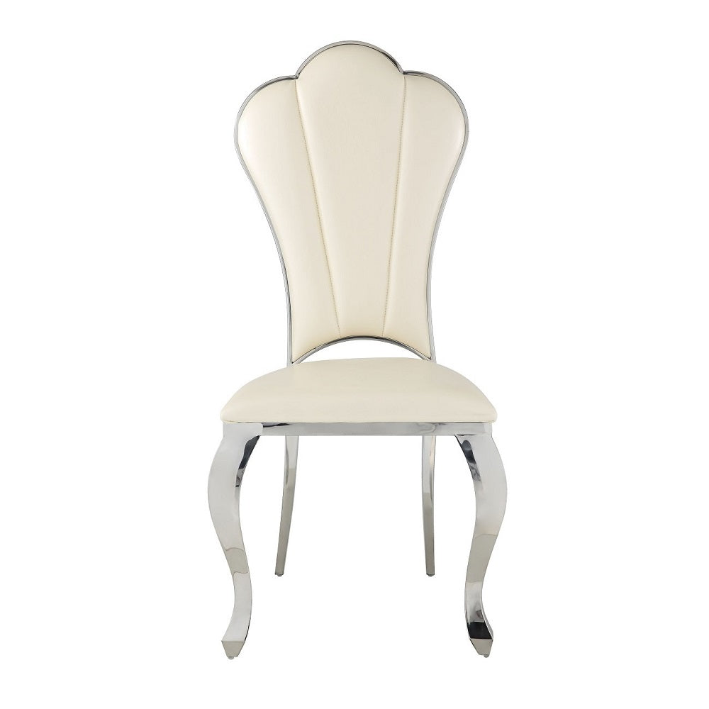 ACME Cyrene Side Chair Set of 2 – side view – Lusso Furniture Miami