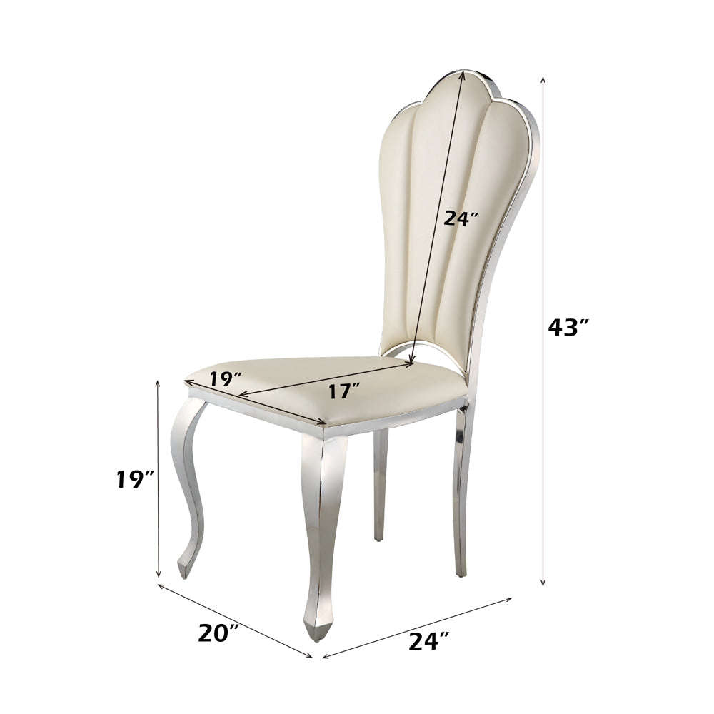ACME Cyrene Side Chair Set of 2 – alternate view – Lusso Furniture Miami