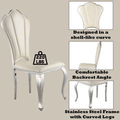 ACME Cyrene Side Chair Set of 2 – finish detail – Lusso Furniture Miami