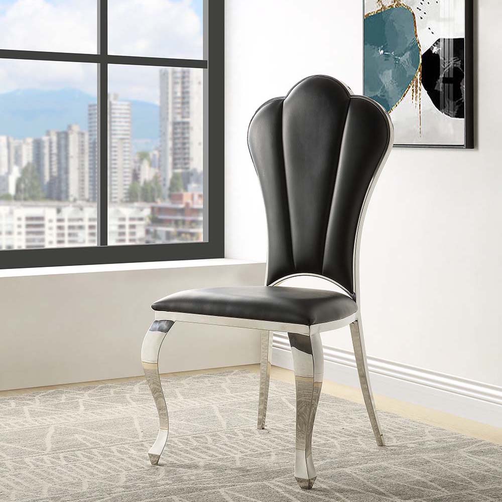 ACME Cyrene Side Chair Set of 2 – view 19 – Lusso Furniture Miami