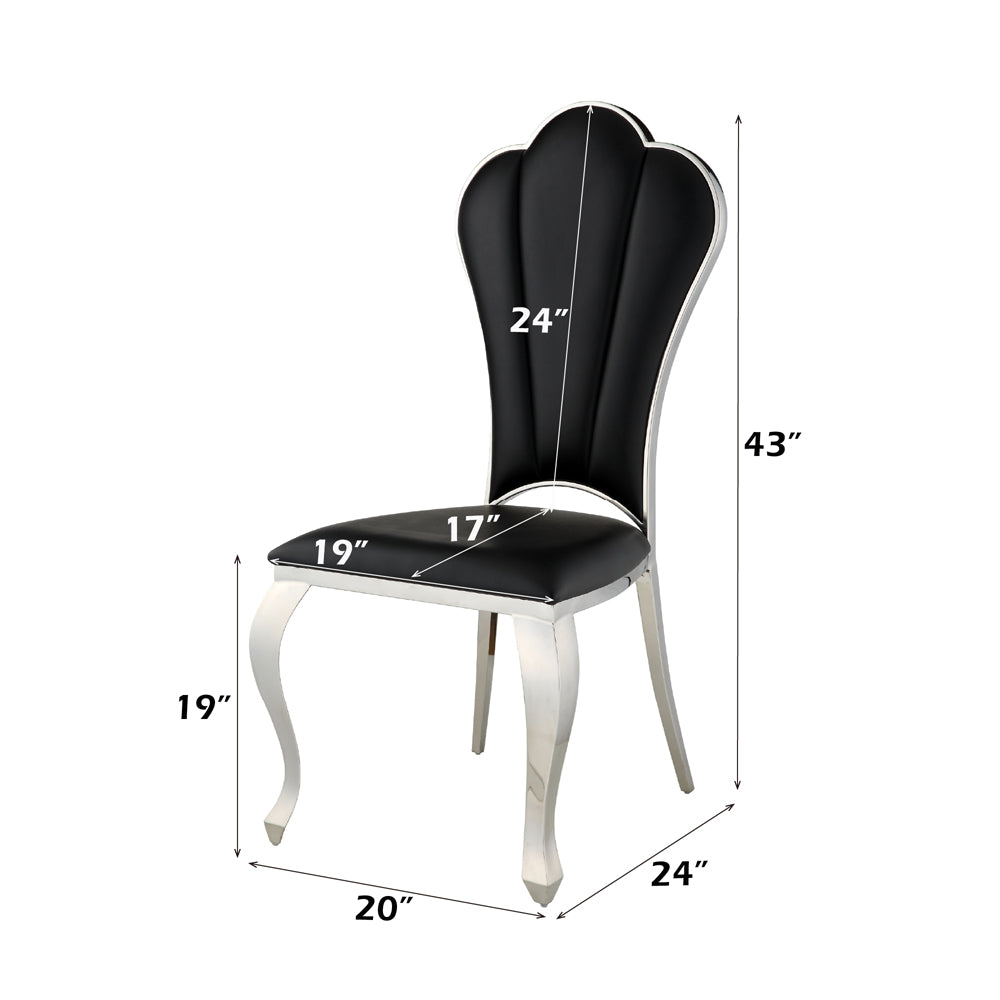ACME Cyrene Side Chair Set of 2 – view 27 – Lusso Furniture Miami