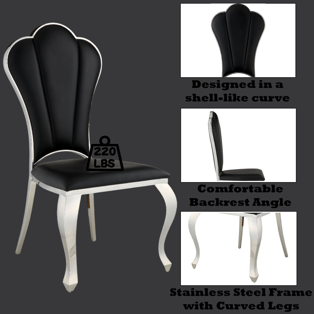 ACME Cyrene Side Chair Set of 2 – view 28 – Lusso Furniture Miami