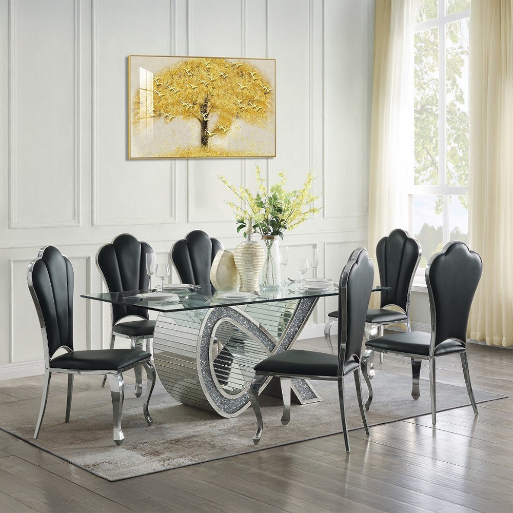 ACME Cyrene Side Chair Set of 2 – view 29 – Lusso Furniture Miami