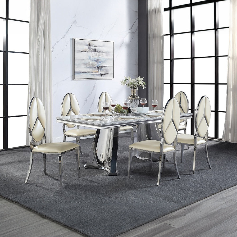 ACME Cyrene Side Chair Set of 2 – view 18 – Lusso Furniture Miami
