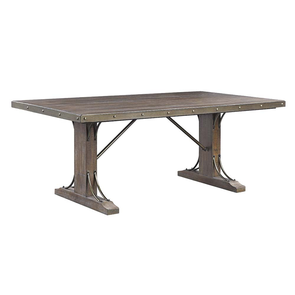 ACME Raphaela Dining Table – front view – Lusso Furniture Miami
