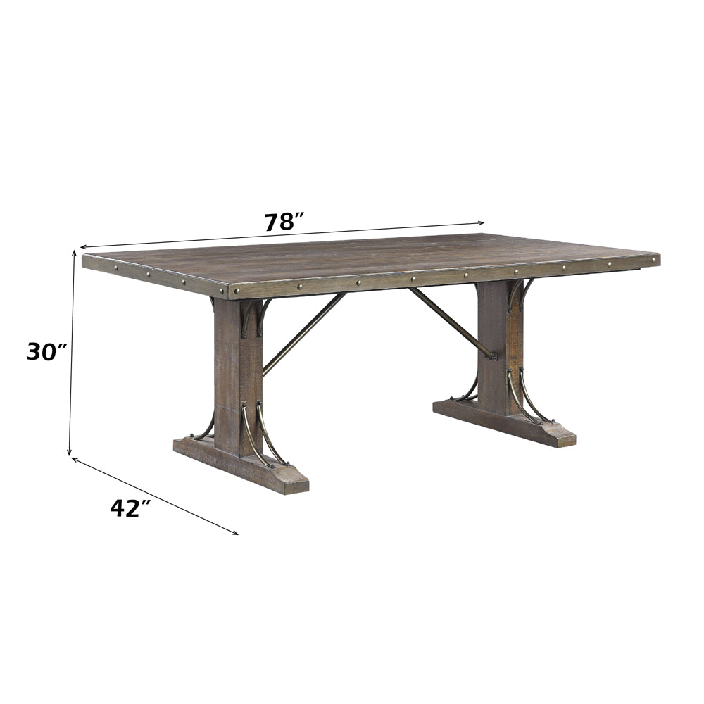 ACME Raphaela Dining Table – room setting – Lusso Furniture Miami