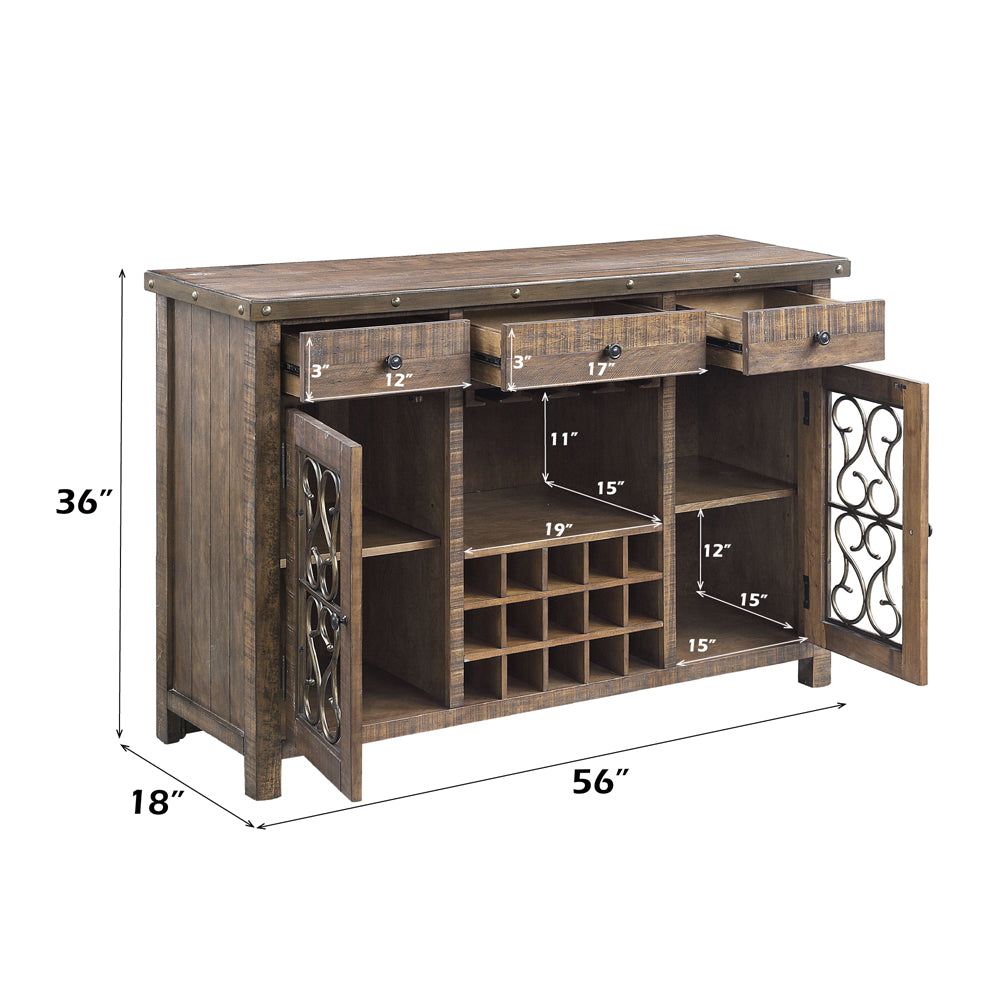 ACME Raphaela Server – room setting – Lusso Furniture Miami