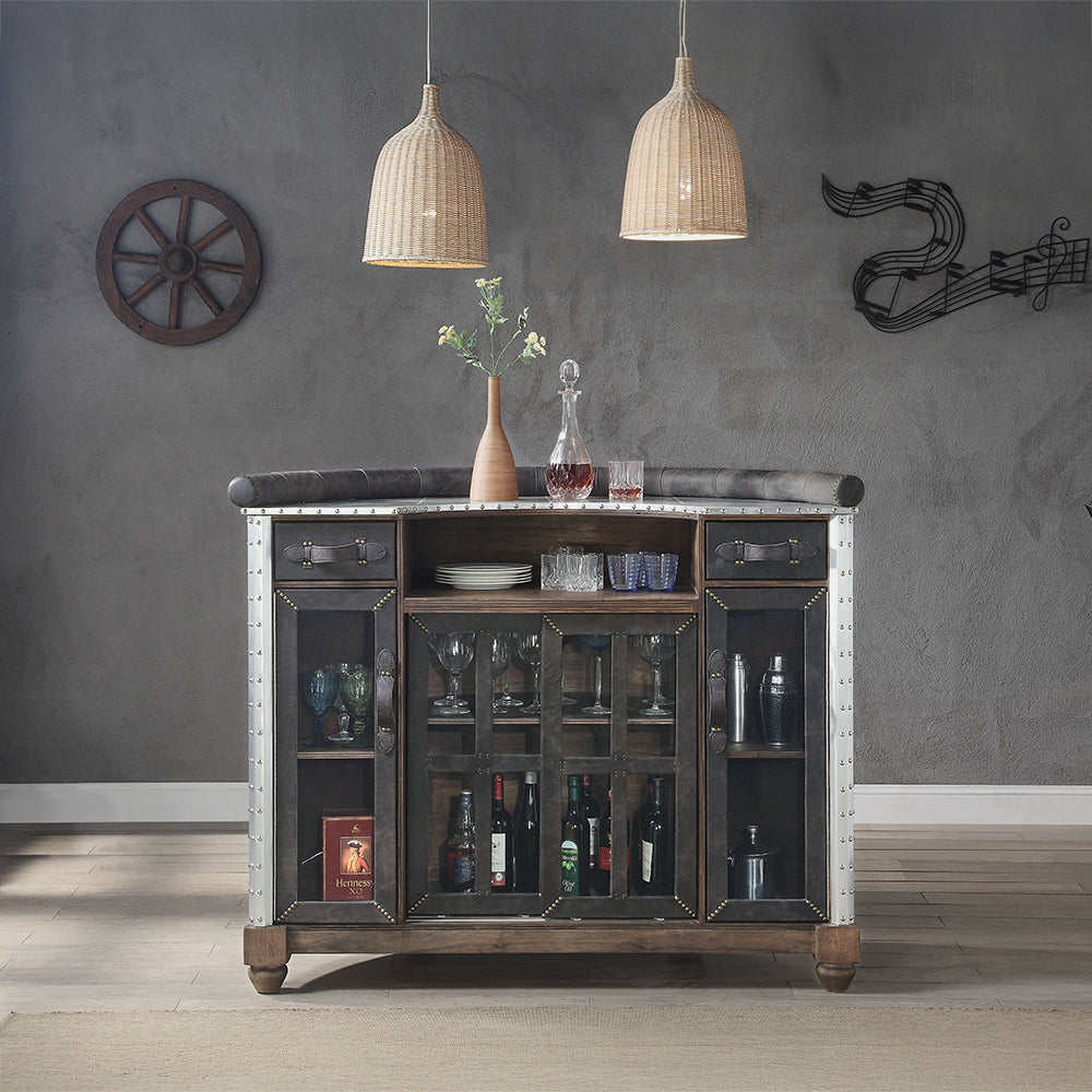 ACME Rahma Bar Table – front view – Lusso Furniture Miami