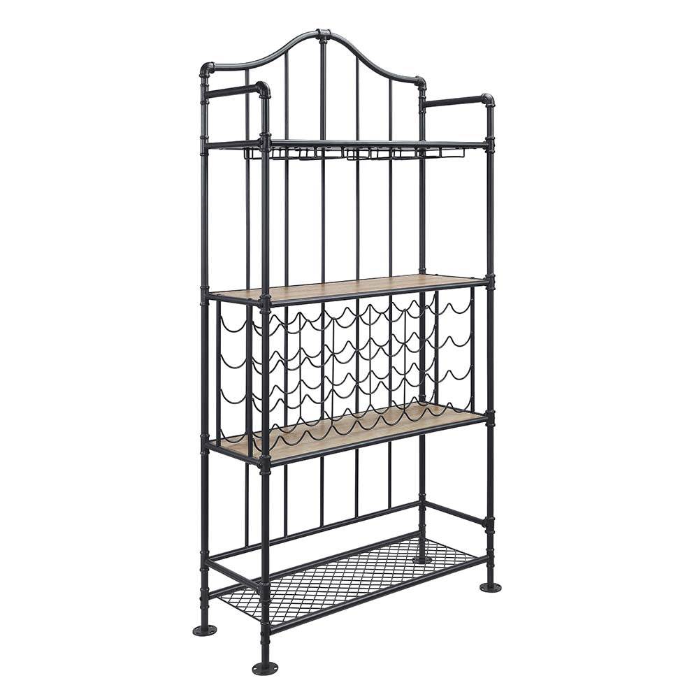 ACME Edina Wine Rack – angle view – Lusso Furniture Miami