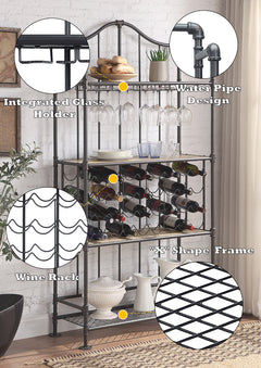 ACME Edina Wine Rack – room setting – Lusso Furniture Miami
