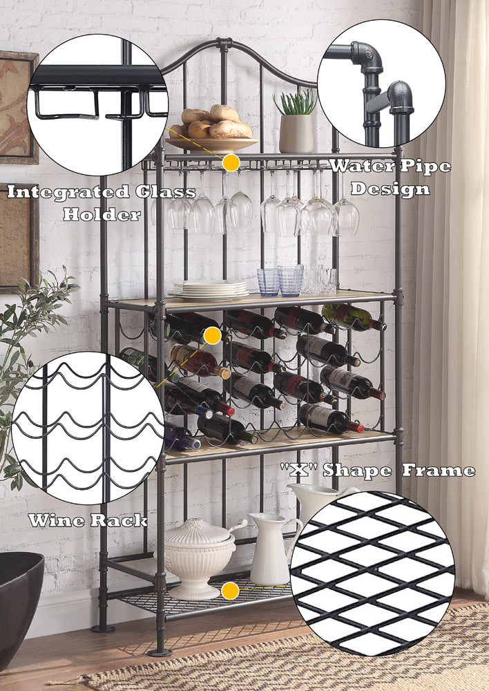 ACME Edina Wine Rack – room setting – Lusso Furniture Miami