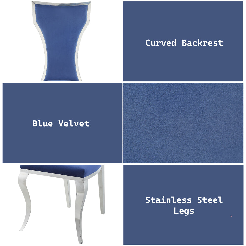 ACME Azriel Side Chair Set of 2 – back view – Lusso Furniture Miami