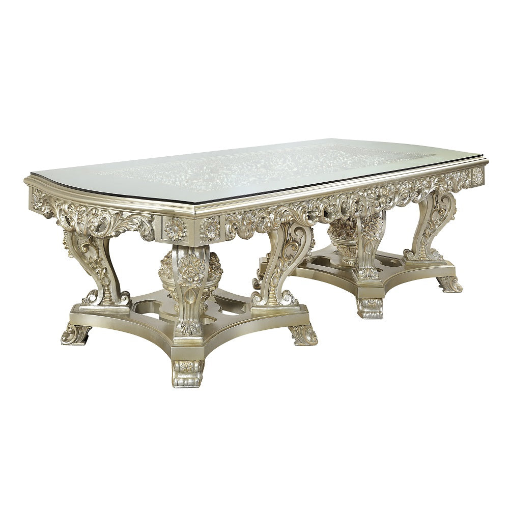 ACME Sorina Dining Table – angle view – Lusso Furniture Miami