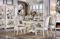 ACME Vendome Round Pedestal Dining Table – detail – Lusso Furniture Miami