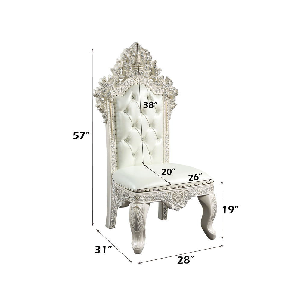 ACME Adara Side Chair Set of 2 – top view – Lusso Furniture Miami