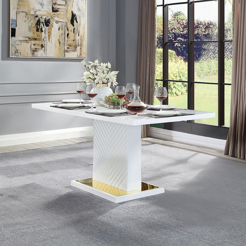 ACME Gaines Pedestal Dining Table-zoom-