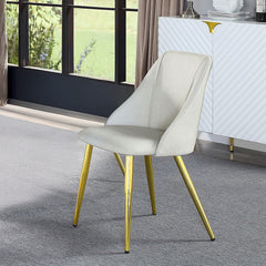 ACME Gaines Side Chair Set of 2 – front view – Lusso Furniture Miami
