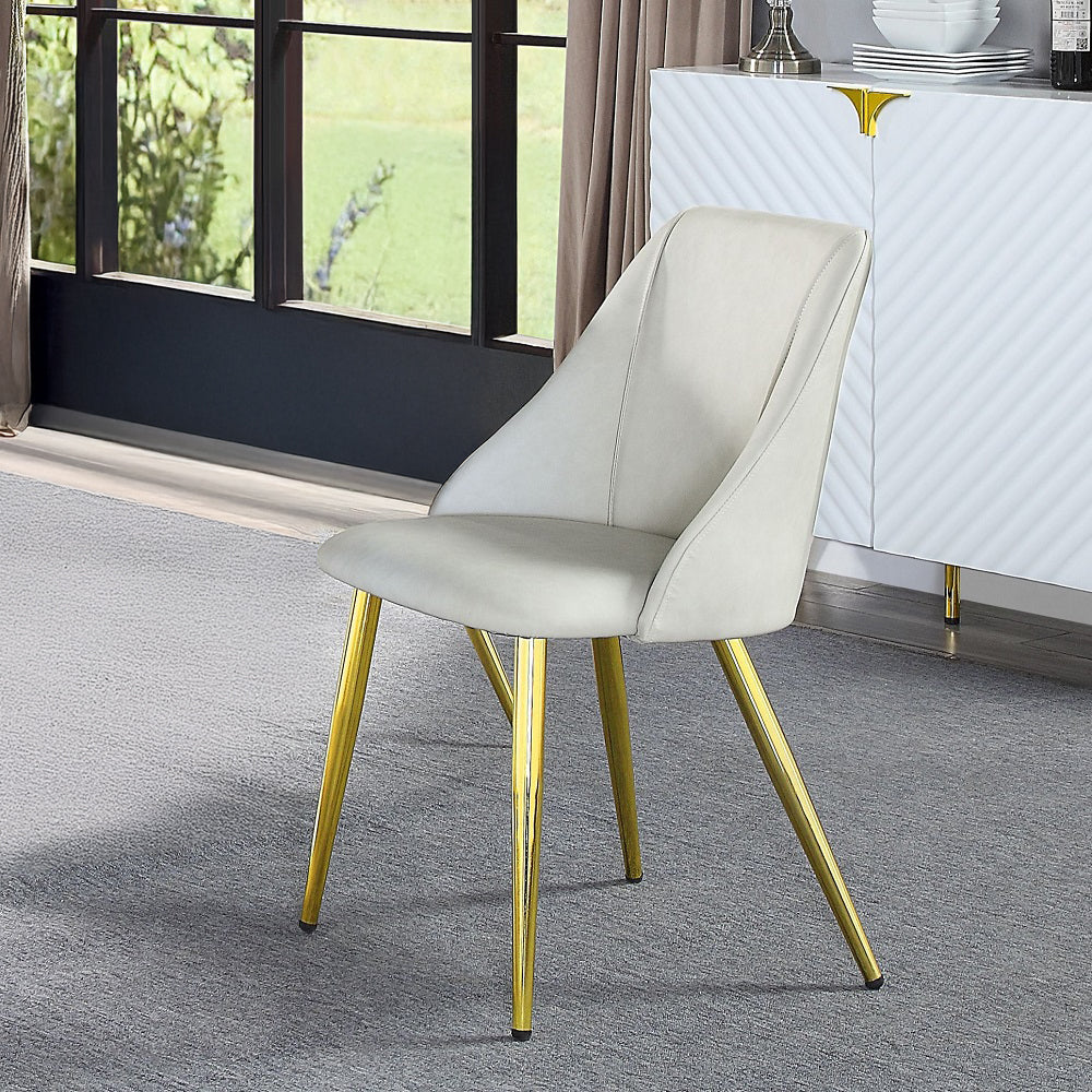 ACME Gaines Side Chair Set of 2 – front view – Lusso Furniture Miami