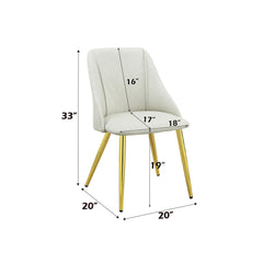 ACME Gaines Side Chair Set of 2 – top view – Lusso Furniture Miami