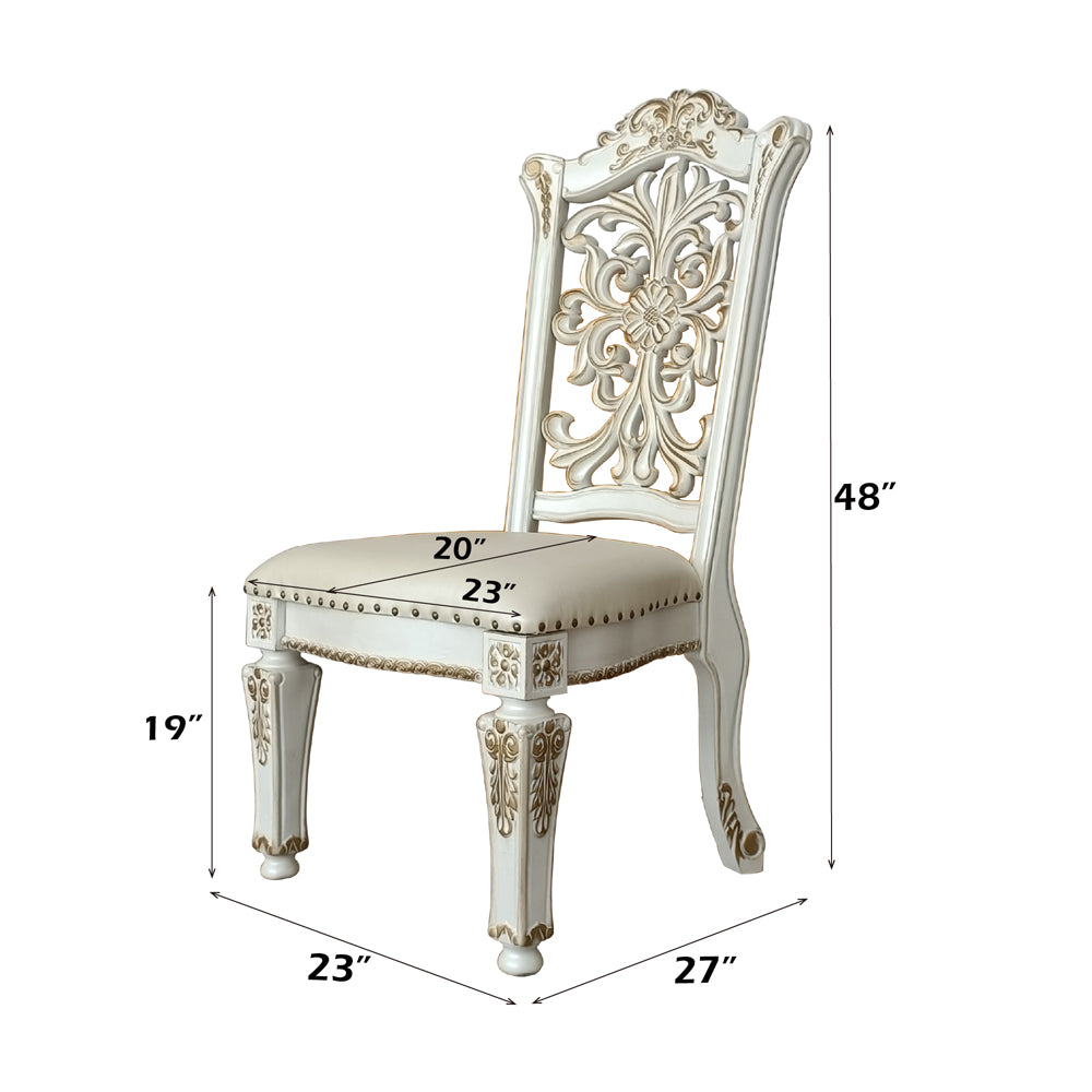 ACME Vendome Side Chair Set of 2 – view 14 – Lusso Furniture Miami
