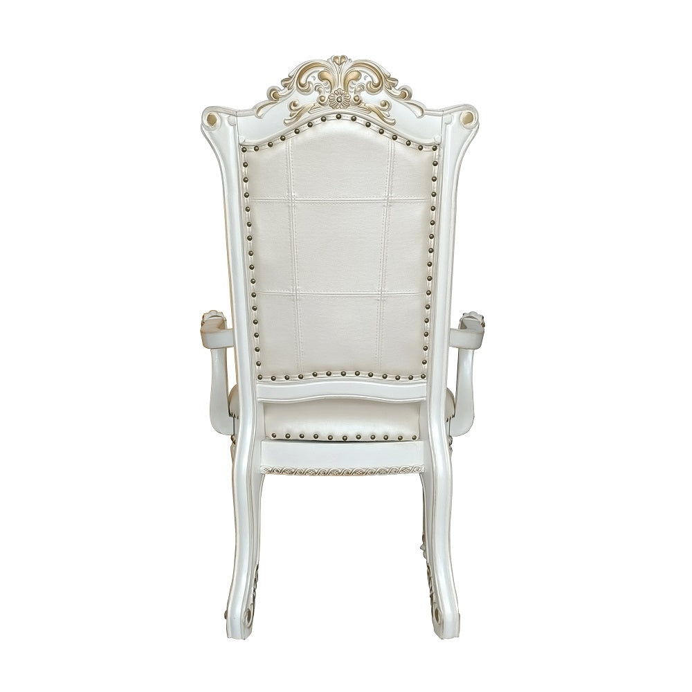 ACME Vendome Arm Chair Set of 2 – back view – Lusso Furniture Miami
