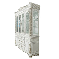 ACME Vendome Buffet & Hutch – angle view – Lusso Furniture Miami