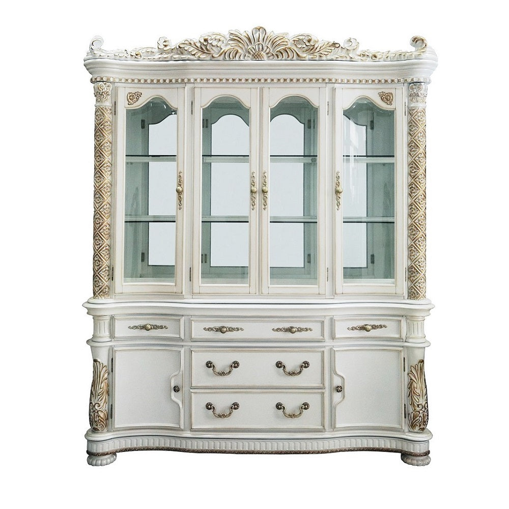 ACME Vendome Buffet & Hutch – side view – Lusso Furniture Miami