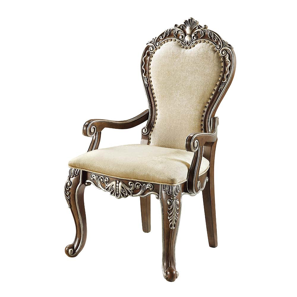 ACME Latisha Arm Chair Set of 2 – front view – Lusso Furniture Miami