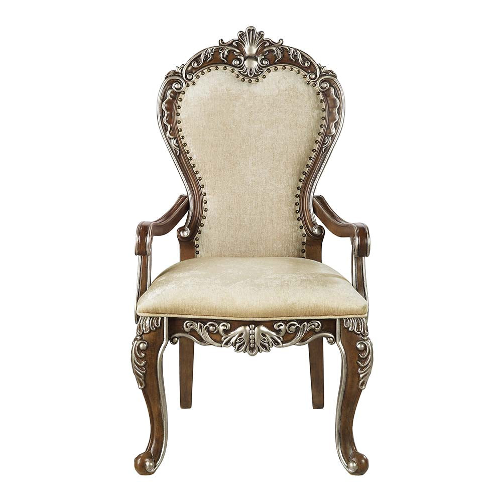 ACME Latisha Arm Chair Set of 2 – angle view – Lusso Furniture Miami