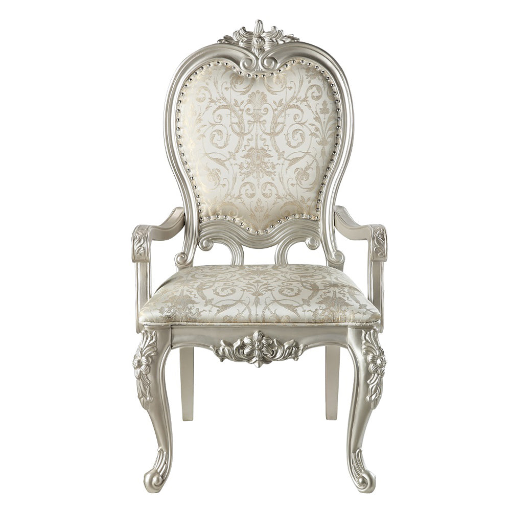 ACME Bently Arm Chair Set of 2 – side view – Lusso Furniture Miami