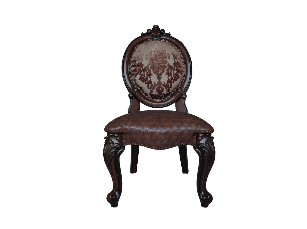 ACME Versailles Side Chair Set of 2 – angle view – Lusso Furniture Miami