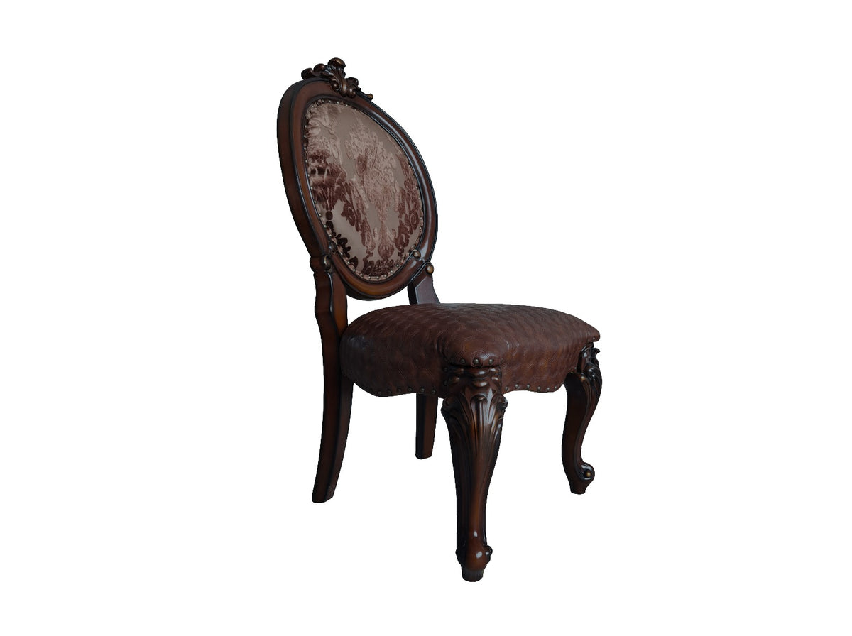 ACME Versailles Side Chair Set of 2 – front view – Lusso Furniture Miami
