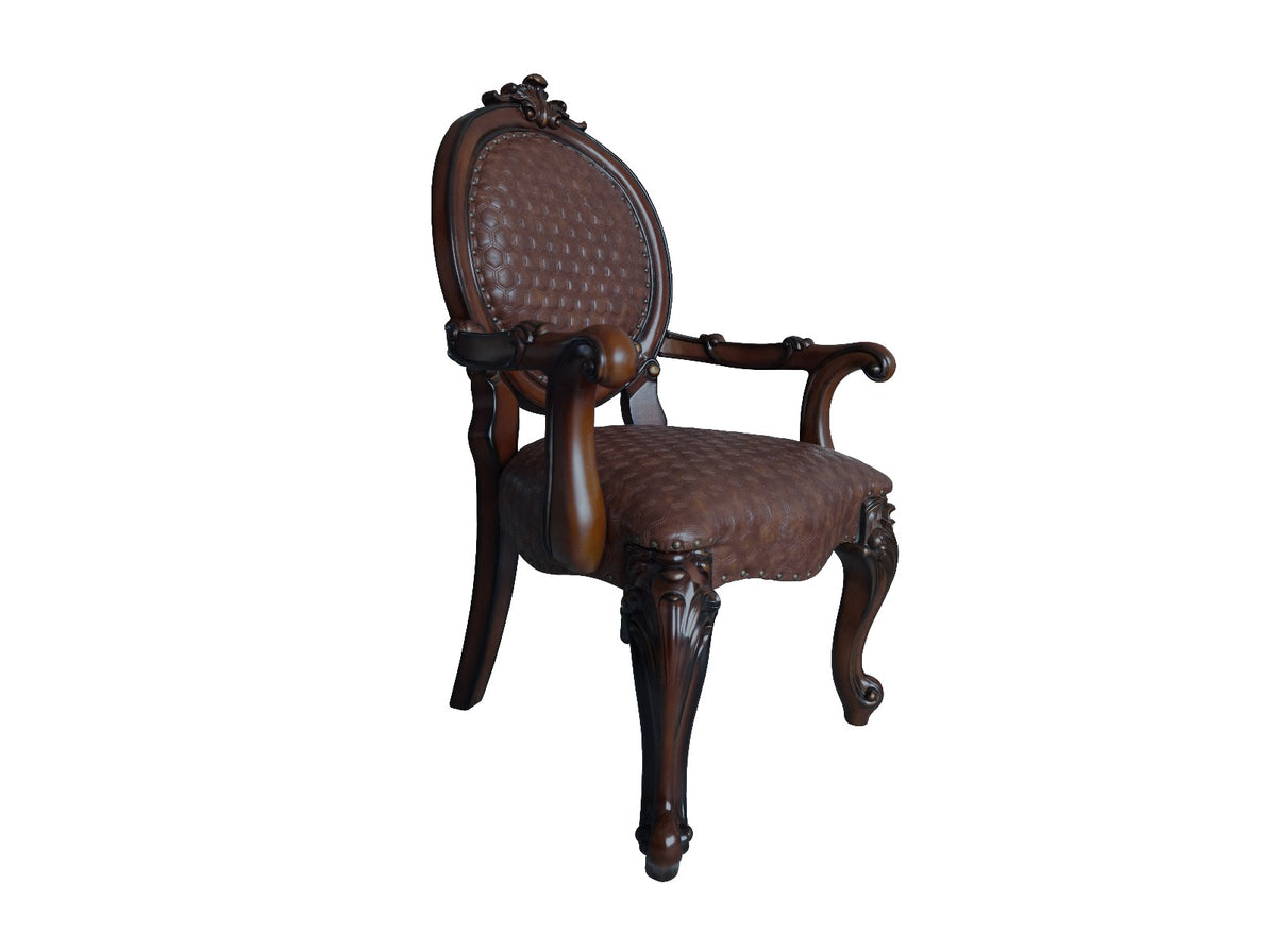 ACME Versailles Arm Chair Set of 2 – front view – Lusso Furniture Miami