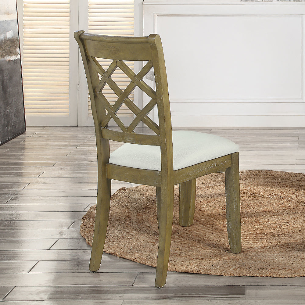 ACME Karsen Side Chair Set of 2 – front view – Lusso Furniture Miami