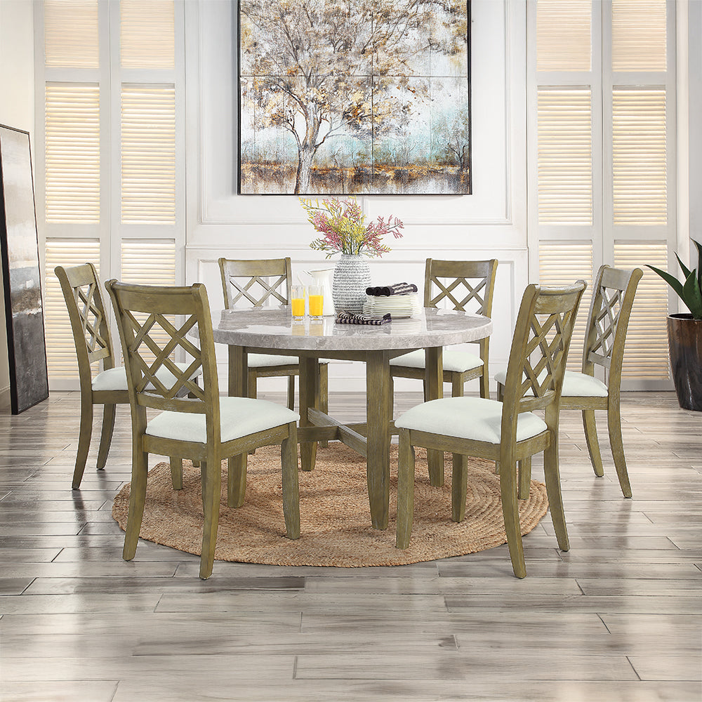 ACME Karsen Side Chair Set of 2 – finish detail – Lusso Furniture Miami