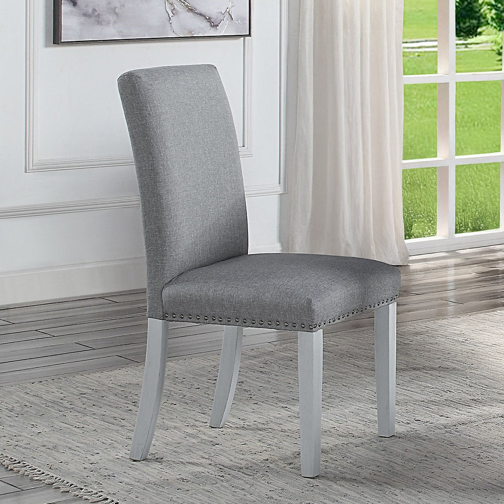 ACME Lanton Side Chair Set of 2 – front view – Lusso Furniture Miami