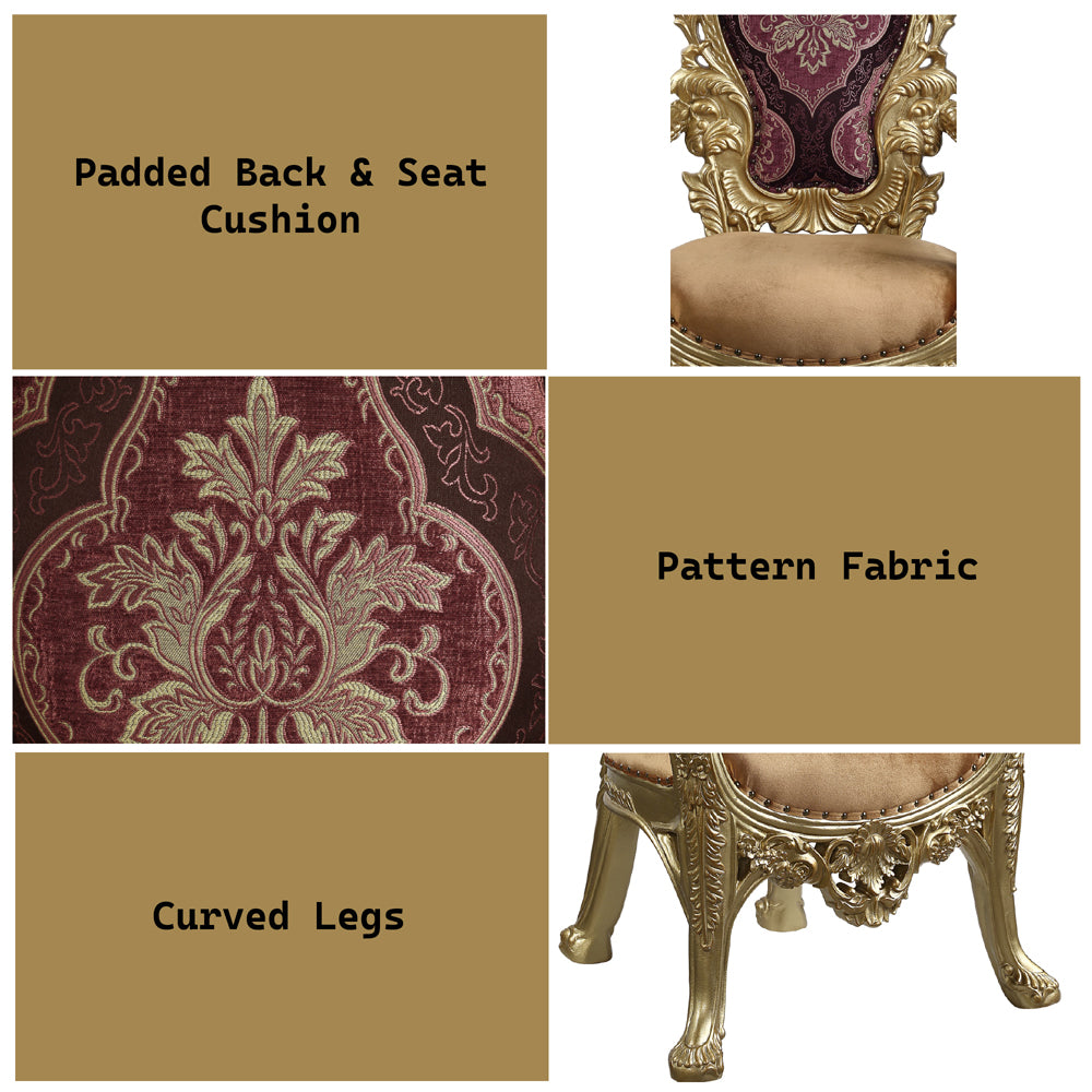 ACME Bernadette Arm Chair Set of 2 – view 25 – Lusso Furniture Miami
