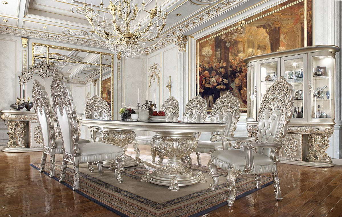 ACME Sandoval Dining Table – angle view – Lusso Furniture Miami