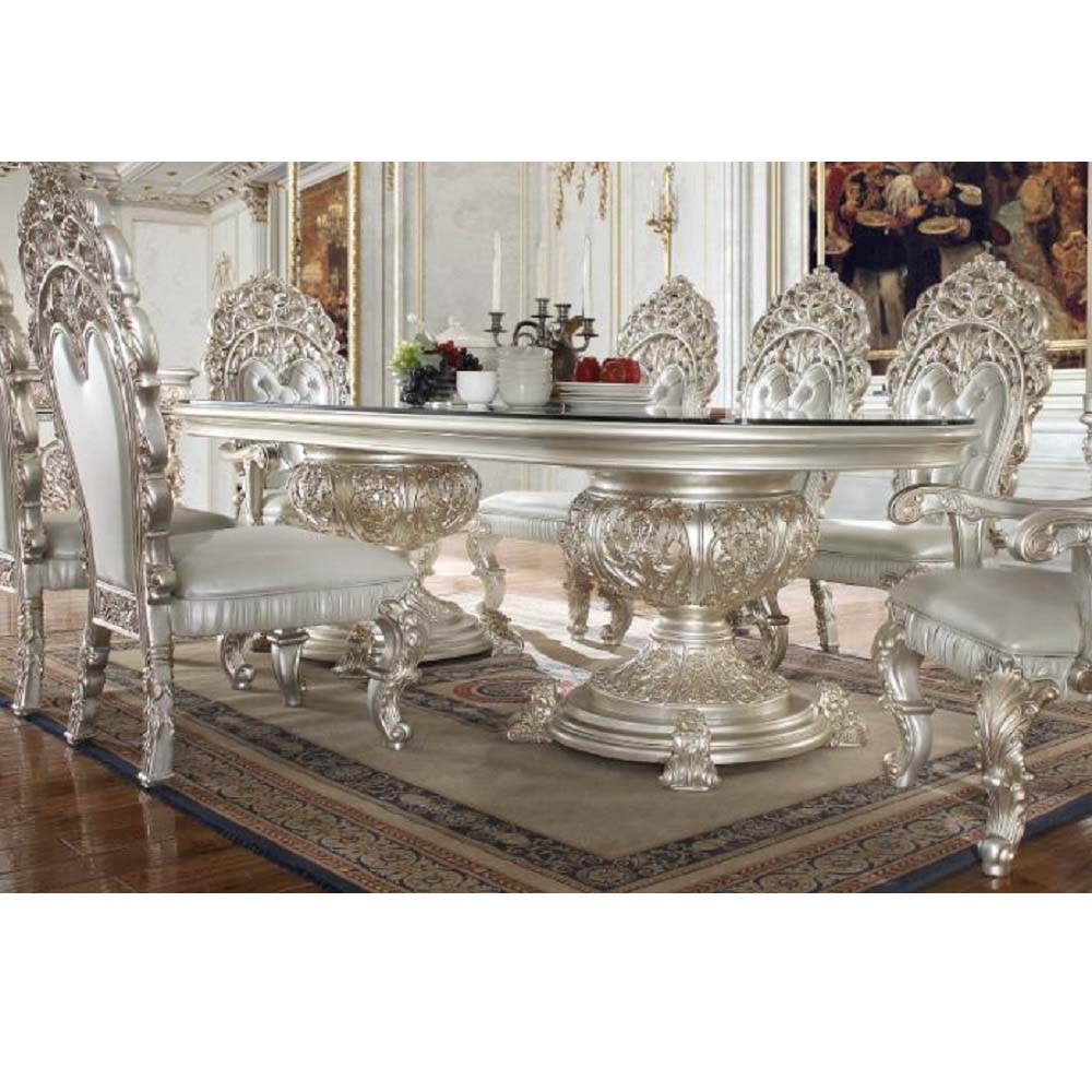 ACME Sandoval Dining Table – front view – Lusso Furniture Miami