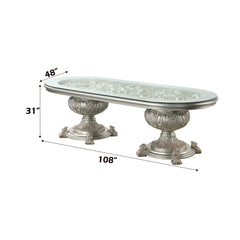 ACME Sandoval Dining Table – detail – Lusso Furniture Miami