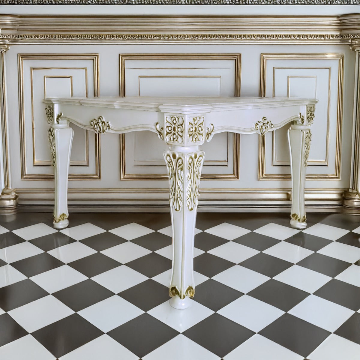 ACME Vendome Counter Height Table – front view – Lusso Furniture Miami