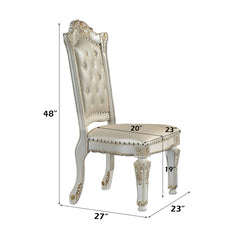 ACME Vendome Side Chair Set of 2 – top view – Lusso Furniture Miami