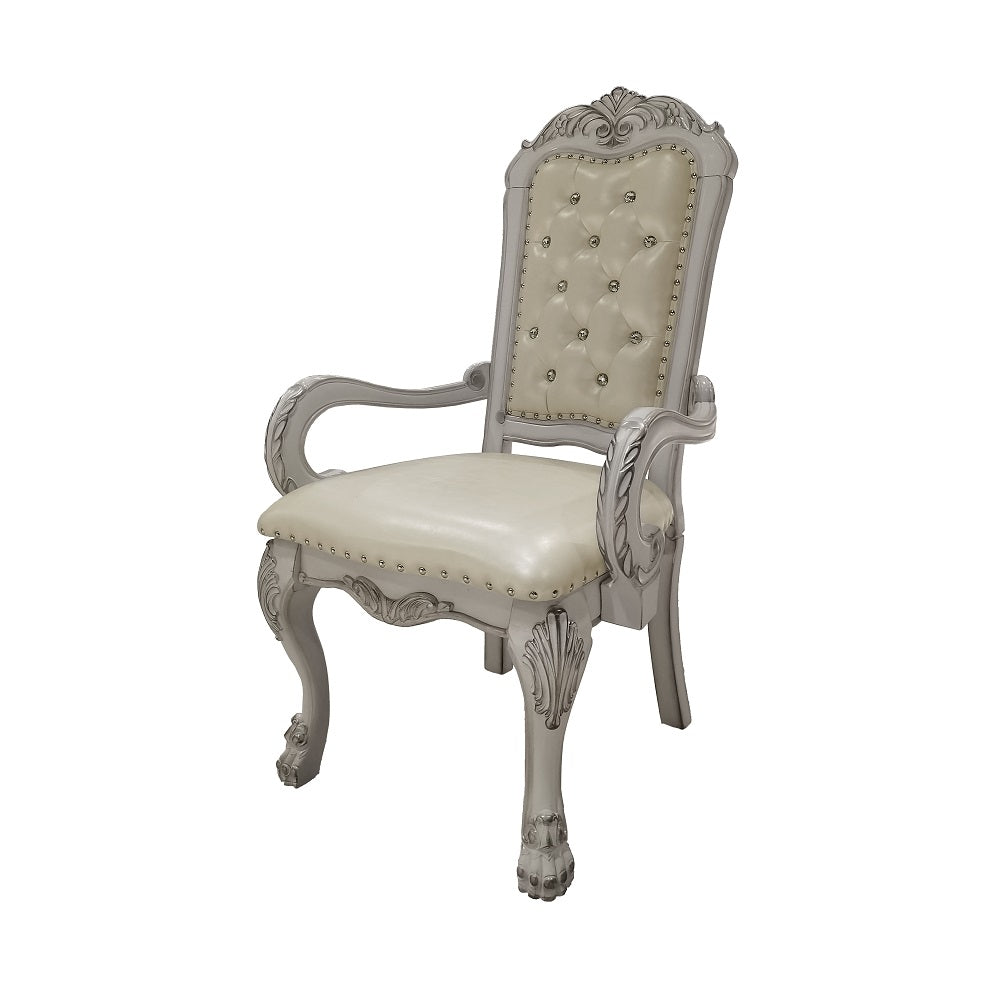 ACME Dresden Arm Chair Set of 2 – finish detail – Lusso Furniture Miami