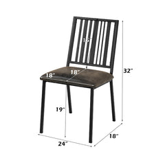 ACME Zudora Side Chair Set of 2 – top view – Lusso Furniture Miami